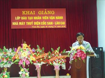 Khai giảng lớp đào tạo nhân viên vận hành NMTĐ Cốc San - Lào Cai và NMTĐ Nậm Na 3 - Lai Châu